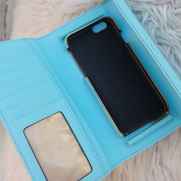 KATE SPADE LEATHER TRI-FOLD LONG WALLET/PHONE CASE - Picture 5 of 10